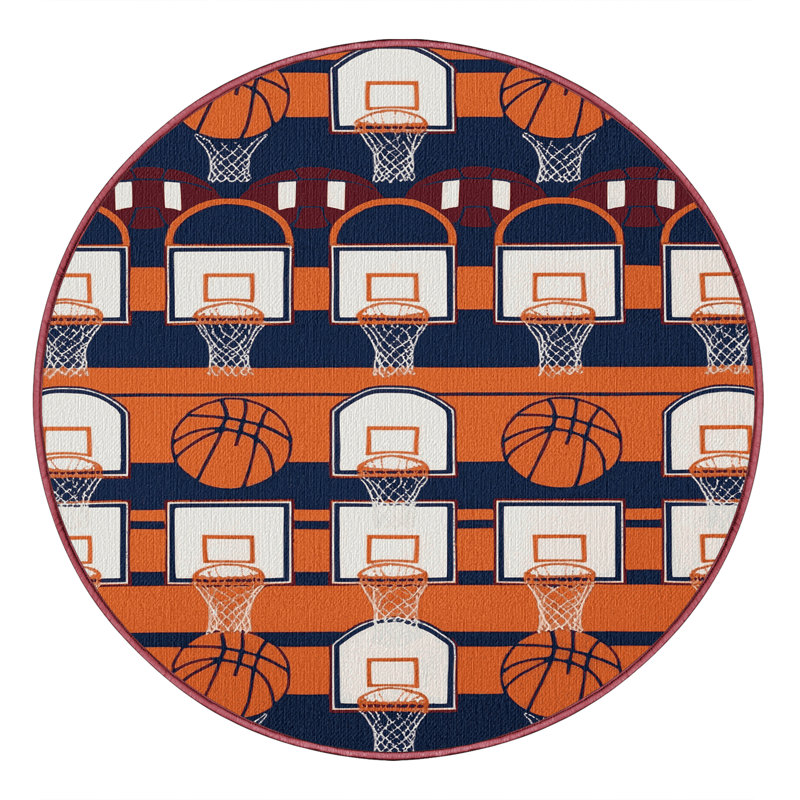 Tapis de basketball lavable avec panier et panier, Tapis de couloir 2 pi x 4 pi