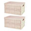 Bac de rangement pliable - Sac intérieur imperméable et conception empilable - Pp épaissie avec couvercle anti-poussière - Pour le camping / salon-375635517-375635490
