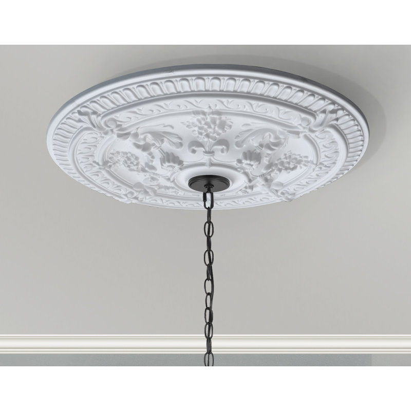 Médaillon de plafond à volutes