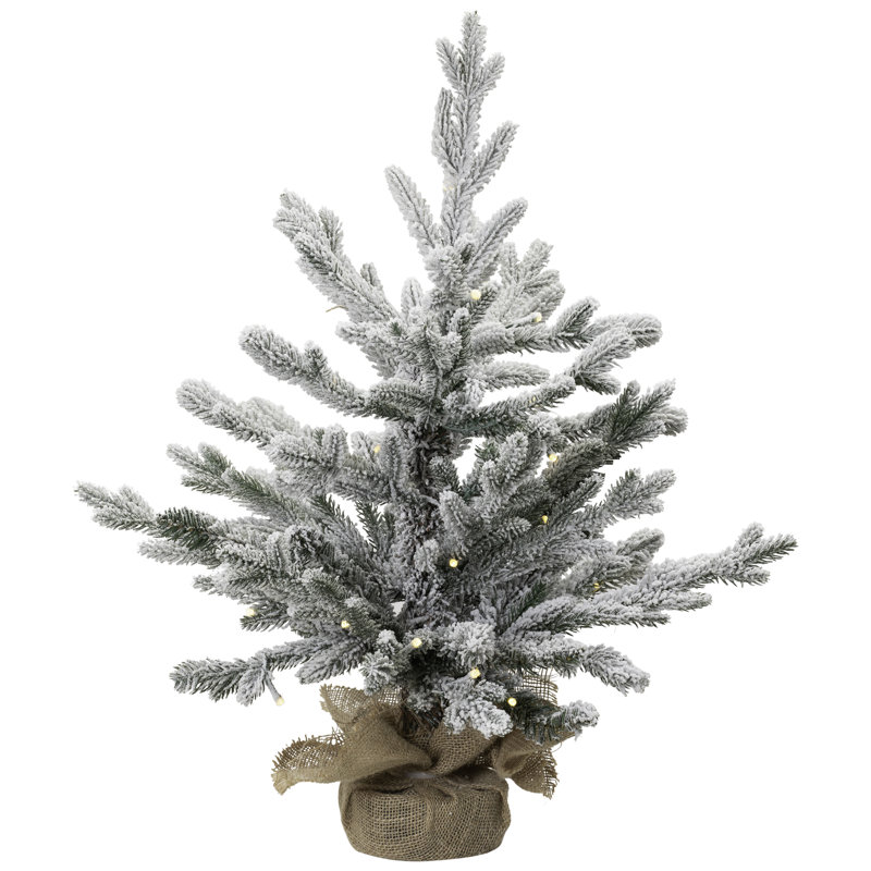 Arbre de Noël artificiel pin préinstallé avec toile de jute Real Touch