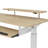 Marquasha Dual Motor L-Shaped Electric Standing Desk with LED and Monitor Stand-82577328-75247388