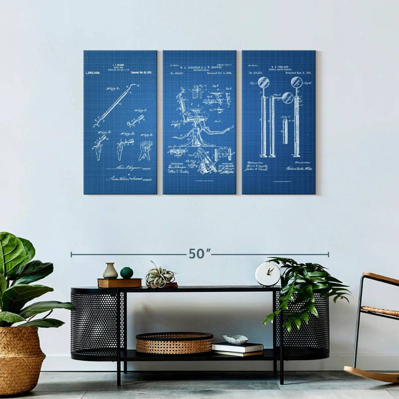 Impression sur toile de plusieurs pièces, H 45 po x l 28 po x P 1,25 po