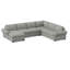 140" Wide Right Hand Facing Sleeper Corner Sectional-533891942-533891943