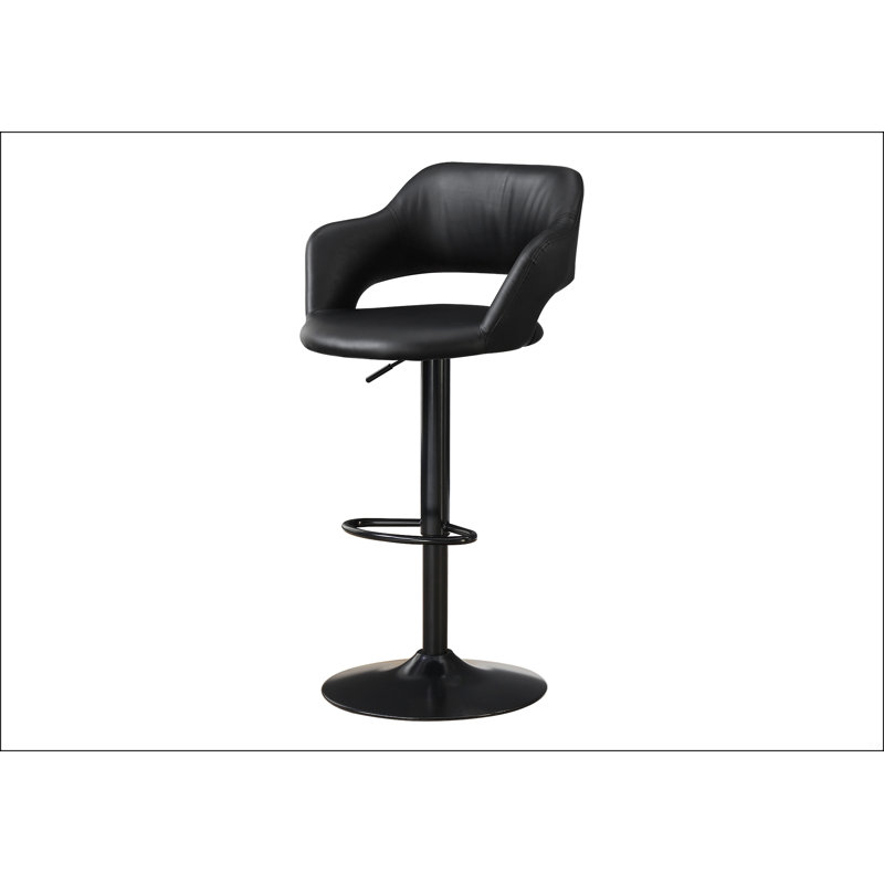 Tabouret de bar à hauteur réglable, Noir