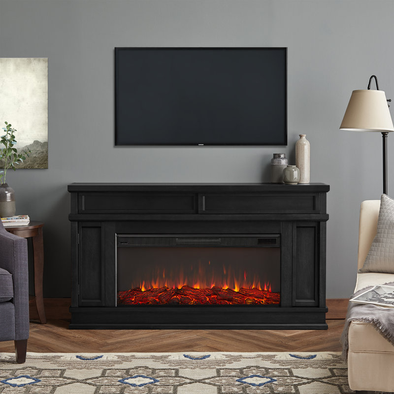 Torrey 60" Landscape Electric Fireplace by Real Flame, Black