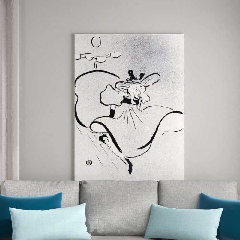 Henri De Toulouse-Lautrec - Wrapped Canvas Print, 80cm H x 60cm W x 1.8cm D