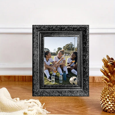 Cadre photo à mémoire de forme 1PC 5 "x 7" noir pour cadeaux de fête des pères