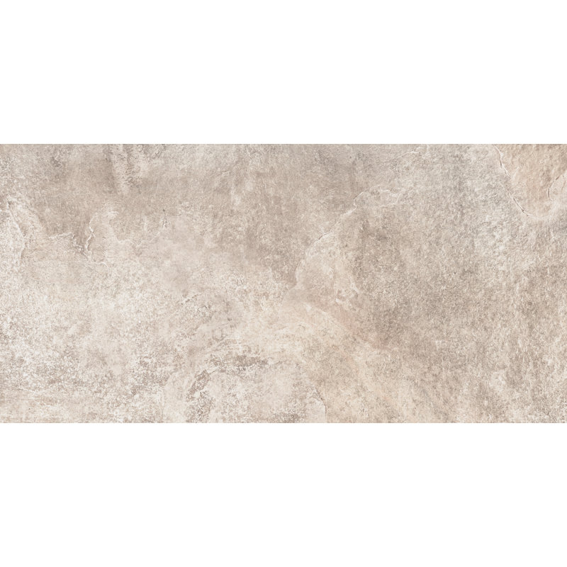 Carreau de porcelaine aspect pierre pour mur et plancher 19 po x 19 po, Beige foncé