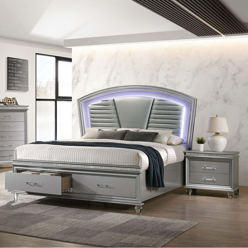 Table de chevet Classic Silver1pc