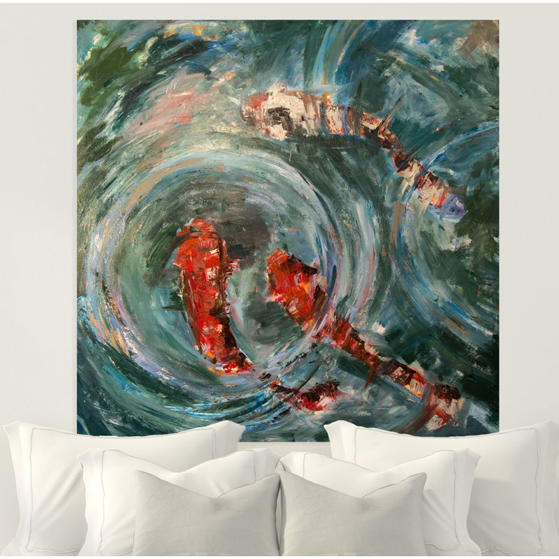 Good Fortune I - Artist Enhanced Canvas Print, 36" H x 36" W x 1.5" D, Unframed