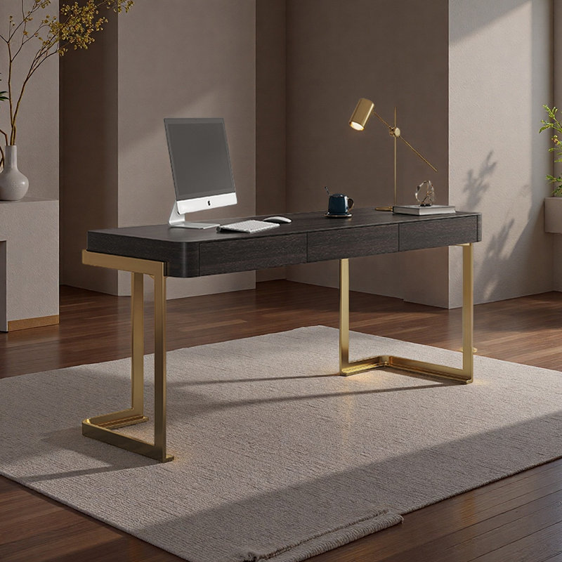 Bureau d'ordinateur Helsel, H 29,52 po x l 62,99 po x P 23,62 po