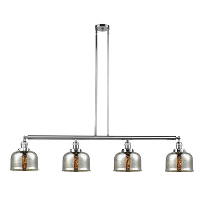 Luminaire suspendu linéaire à 4 lumières pour îlot de cuisine Shockey