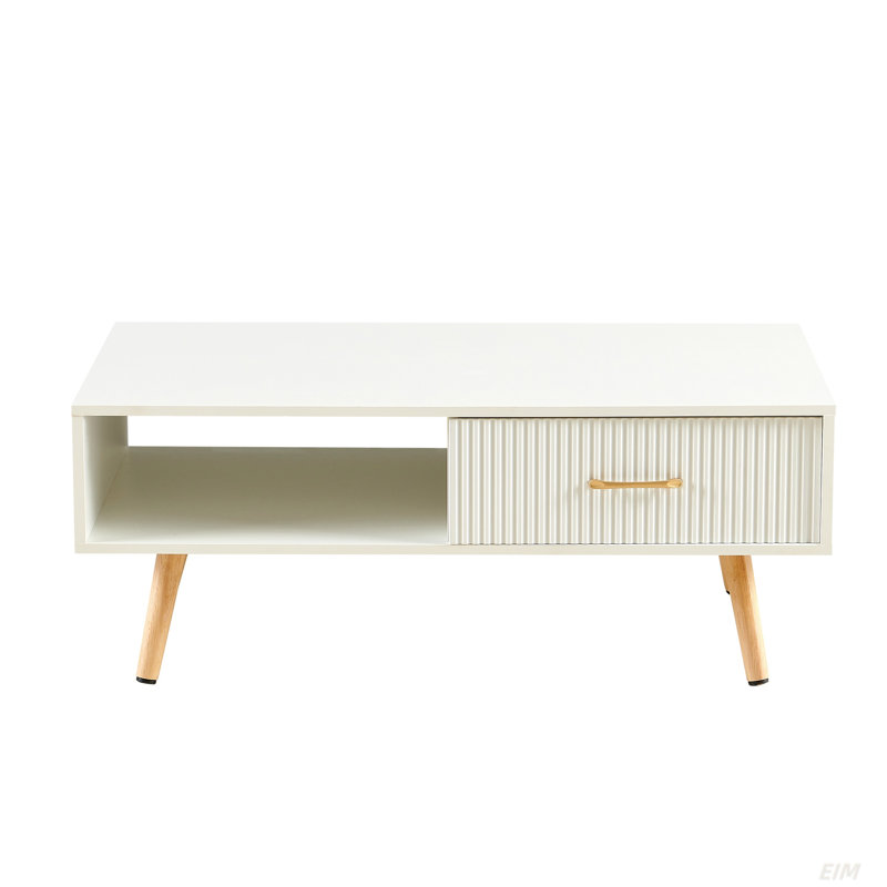 Modern Minimalist Coffee Table  for Living Room, White