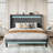 Modern Diamond-Tufted Upholstered Bed Frame With RGB LED Lights, USB Charging Ports & Wingback Headboard-1506992540-1506992537