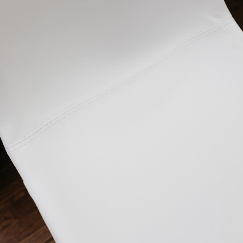 Tabouret de bar et de comptoir Ashtin, Tabouret de comptoir (siège d’une hauteur de 24, Blanc