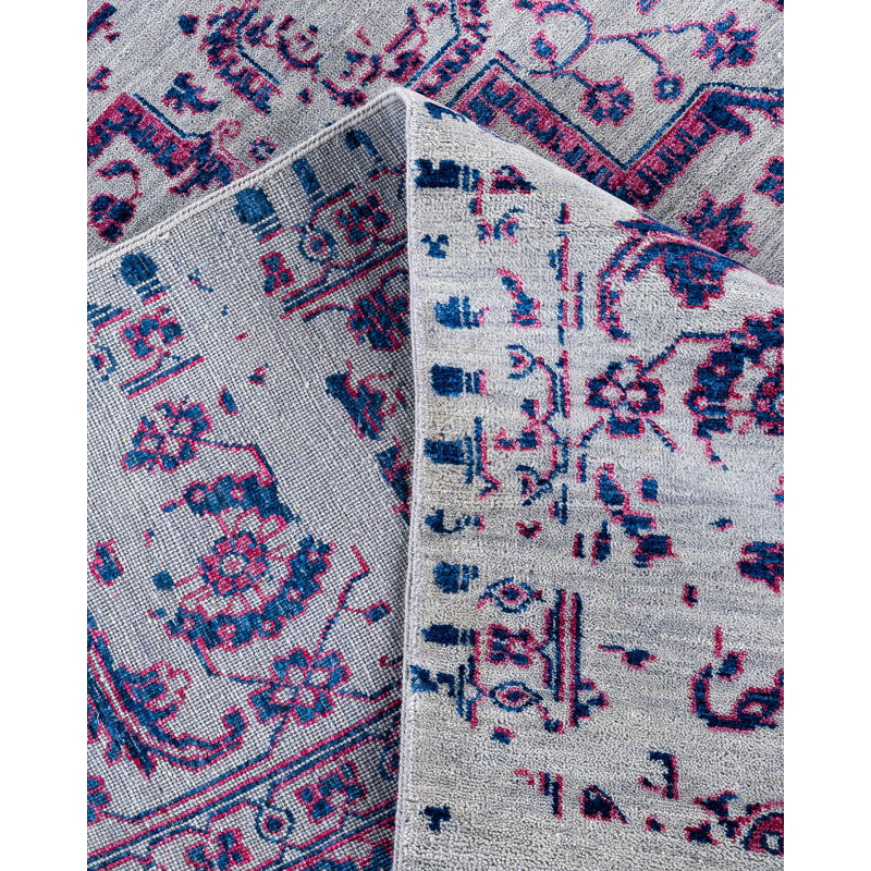 Overdyed One-of-a-Kind 9' 1" X 12' 1" Hand Knotted Area Rug