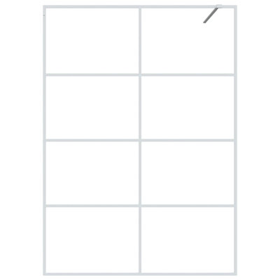 Warroad 195mm H Slab Semi-Frameless Tub Door with Clear Glass