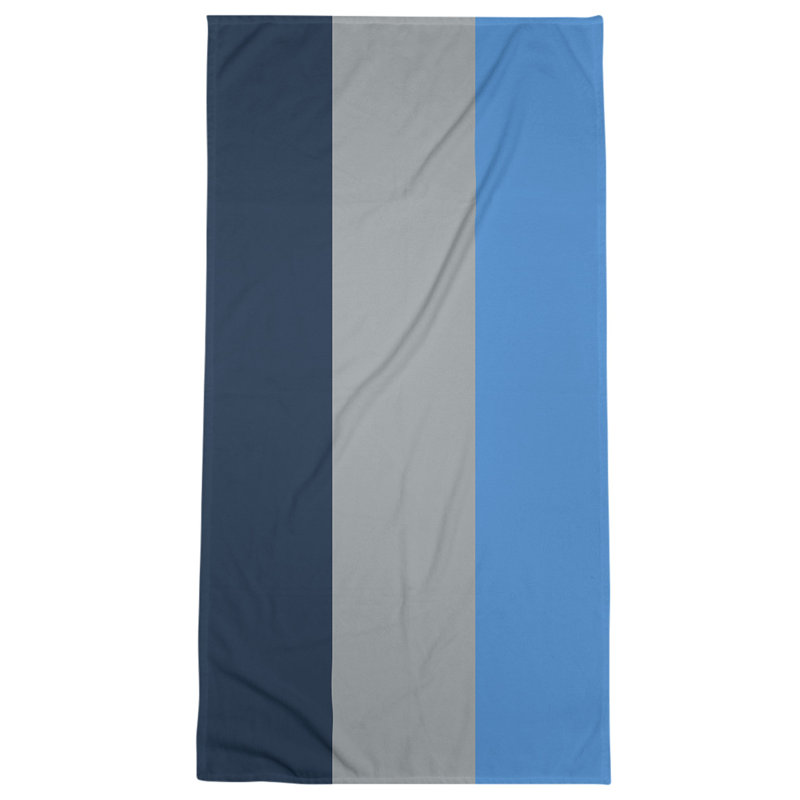 Microfiber Bath Towel, Tennessee Red Football Navy/Gray/Sky Blue