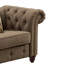 Chaise d'appoint capitonnée avec coussin