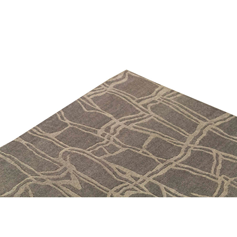 Animal Print Area Rug in Beige