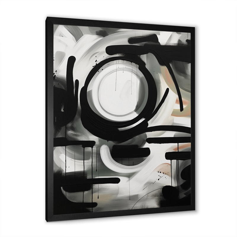 Zonia Abstrait Versed Perçu V, Cadre photo noir, H 20 po x l 12 po x P 1 po