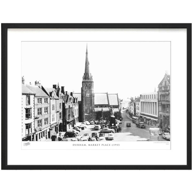Durham, Market Place C1955 by Francis Frith - Single Picture Frame Print, 60cm H x 80cm W x 2.3cm D