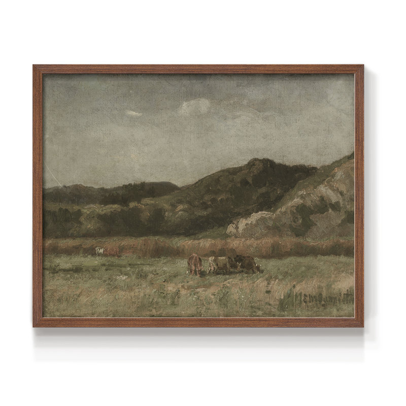 Paysages rétro-DCCXIX - reproduction encadrée, Noyer, H 22 po x l 28 po