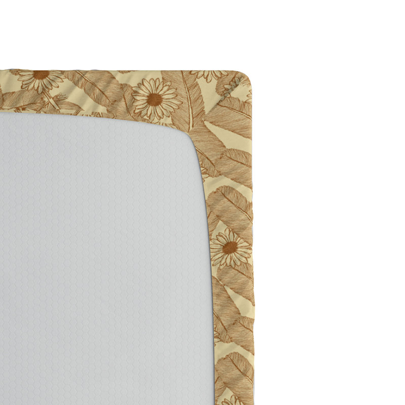Microfiber Floral Fitted Sheet, Twin XL Fitted Sheet
