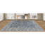 Oriental Hand-Knotted Wool Area Rug in Gray/Blue/Brown-1108918206-1076497410