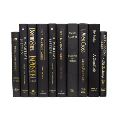 Modern Onyx & Gold Serefina Book Set