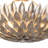 Posie 20-in Aged Silver Semi-Flush Mount