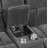 Causeuse avec console gris anthracite Weissman