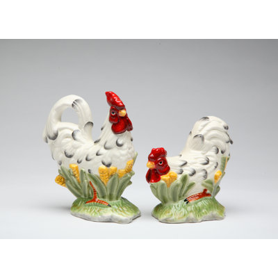 Cosmos Gifts Rooster Salt and Pepper Set