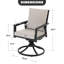Chaise pivotante en aluminium