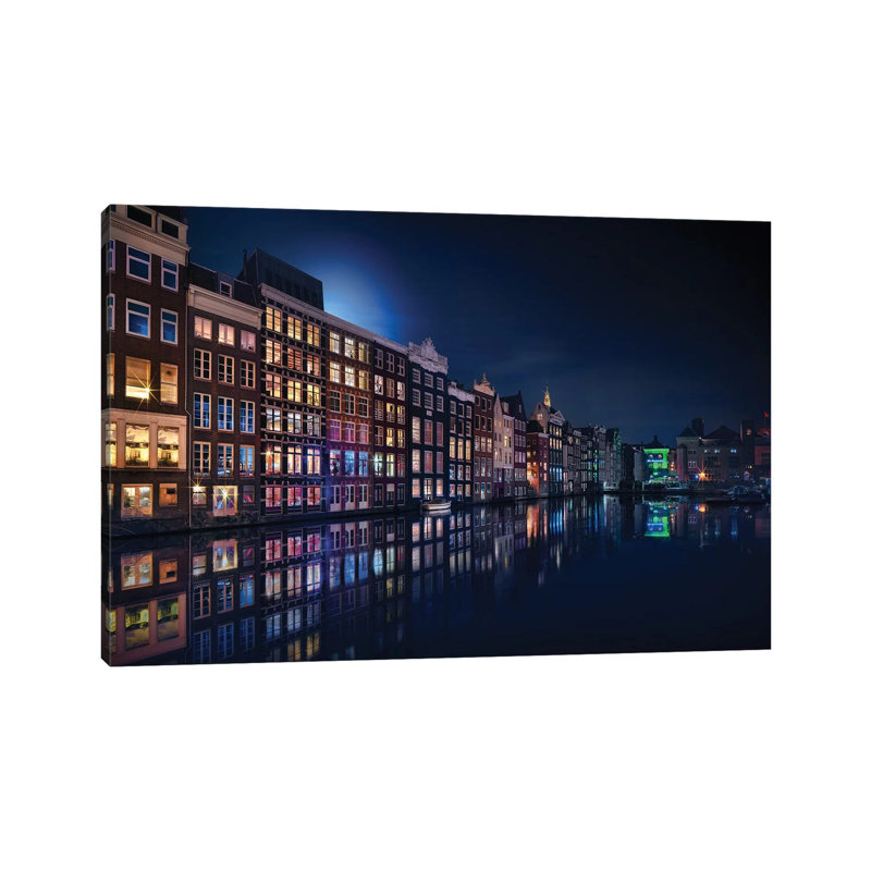 Amsterdam Windows Colours by Jesús M. García - Wrapped Canvas Print, 101.6 cm H x 66.04 cm W
