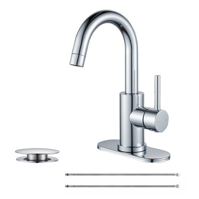 Robinet de lavabo de salle de bain à un trou et poignée unique 