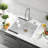 Quartz Composite Drop-In Kitchen Sink 25x22 Inch – Heavy Duty, Non-Porous Quartz, Low Maintenance-115613311