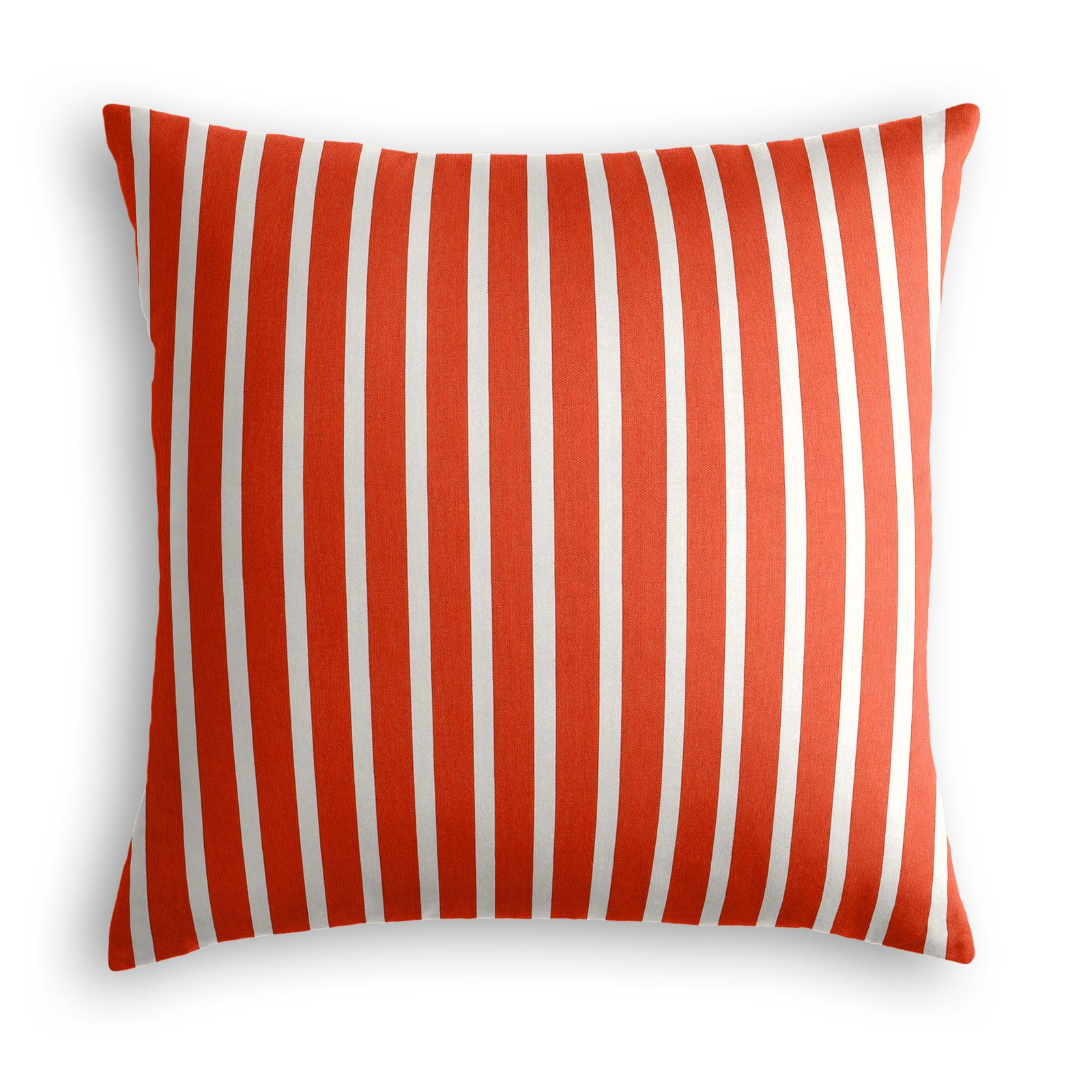 Sunbrella Shore Striped Indoor/Outdoor Throw Pillow, Red, 16" x 16" x 6"