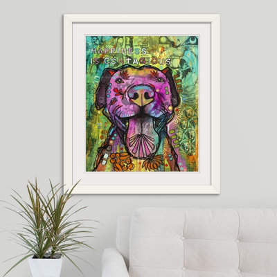 " Happiness is Contagious " Mixed Media Print