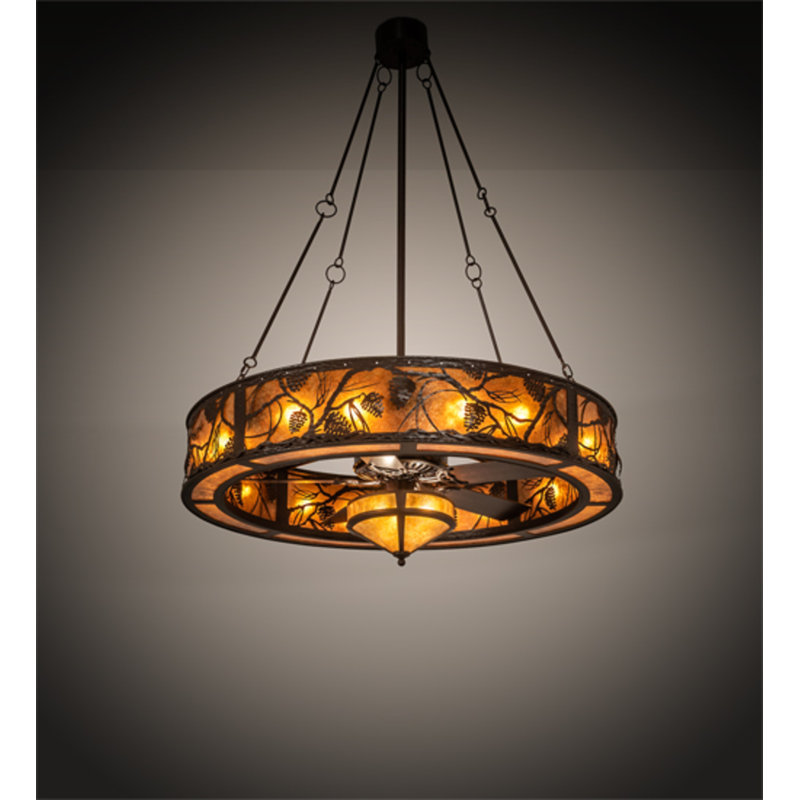 Whispering Pines Downrod Ceiling Fan