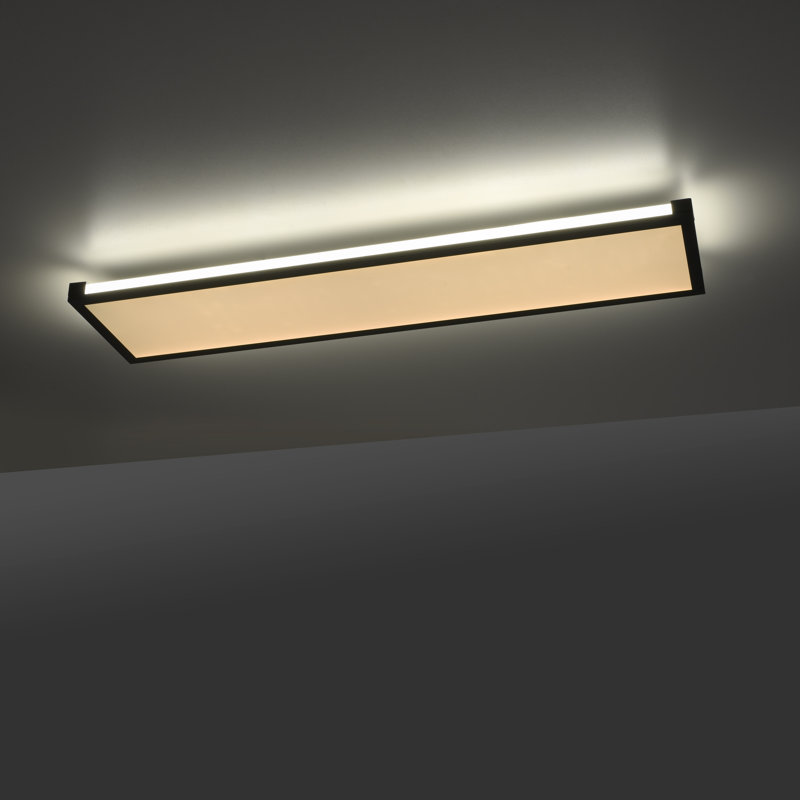 Flush Mounted Ceiling Light Single Flame, 6cm H x 11cm W x 60cm D.