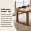 Bureau en bois massif brun Log Log pour étude à domicile, bureau et formation-2108052576