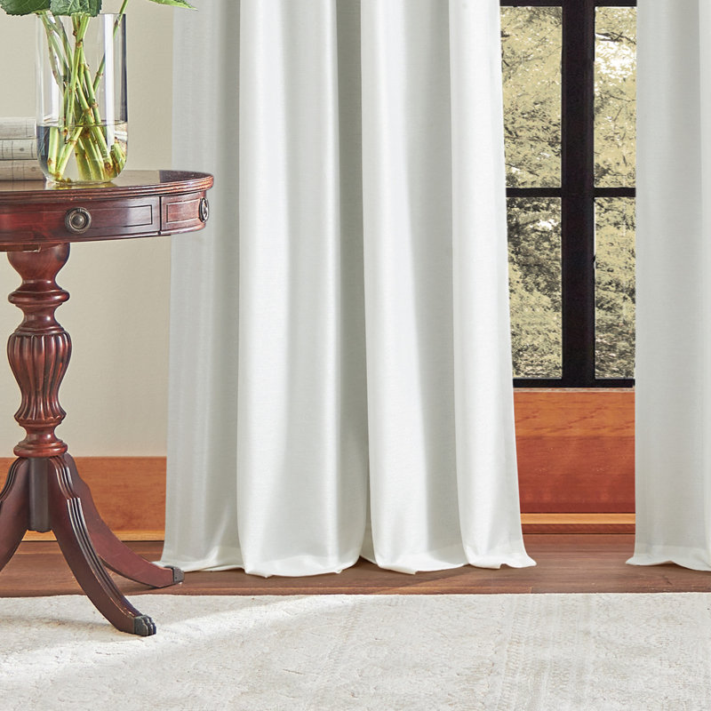 Martha Stewart Spellbound Curtain Panel Pair White, 50" W x 84" L