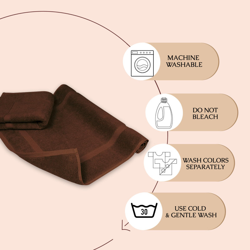 Tapis de bain réversible Isolt, Brun
