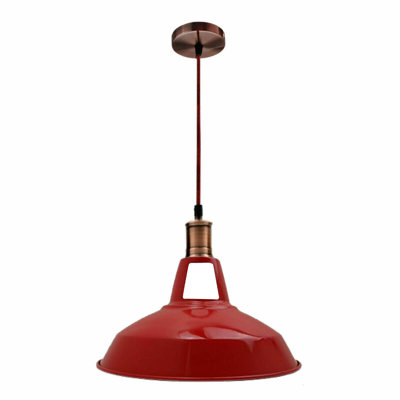 Greenridge 1 - Light Red Dome Pendant