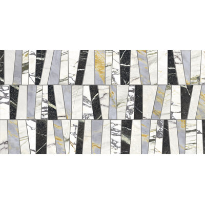 Decor Tesserae 24" x 47" Porcelain Marble Look Subway Wall & Floor Tile