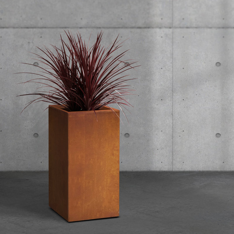 Rosston Pot Planter, Natural Concrete, 24' H x 11' W x 11' D