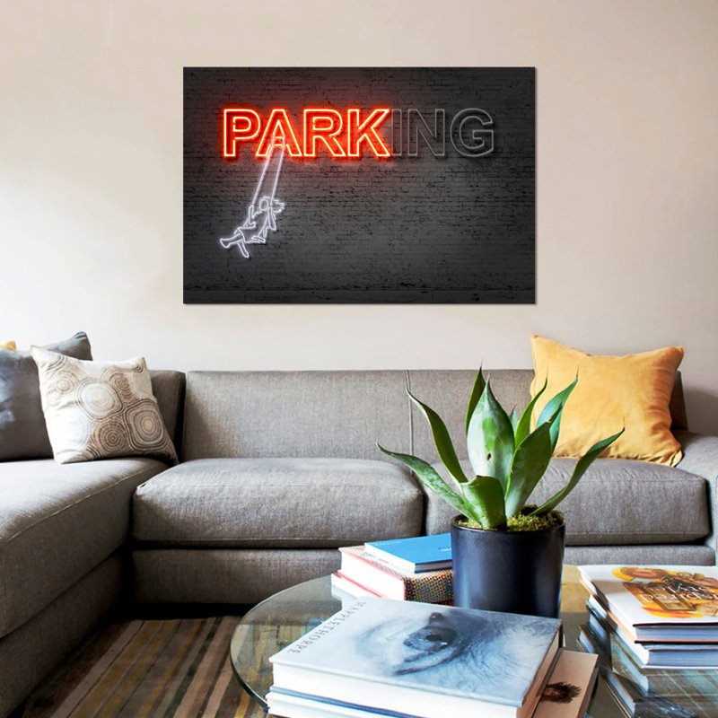 « park », reproduction d’impression sur toile, H 12 po x l 18 po x P 1,5 po, Toile tendue, Pas de tapis