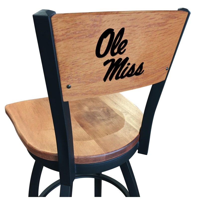 Tabouret tournant NCAA, Érable moyen, Rebels d'Ole Miss, Tabouret de comptoir (siège d'une hauteur de 25 p