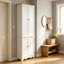 Engineered Wood 4 - Door Rectangle Accent Cabinet